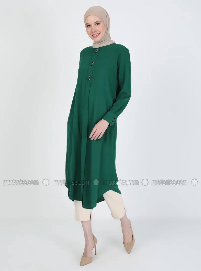 Emerald - Crew neck - Viscose - Tunic