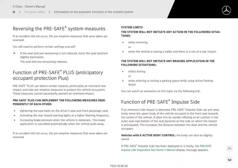 S-Class Saloon Long from 14 January to 30 April 2025 - Offers page 154