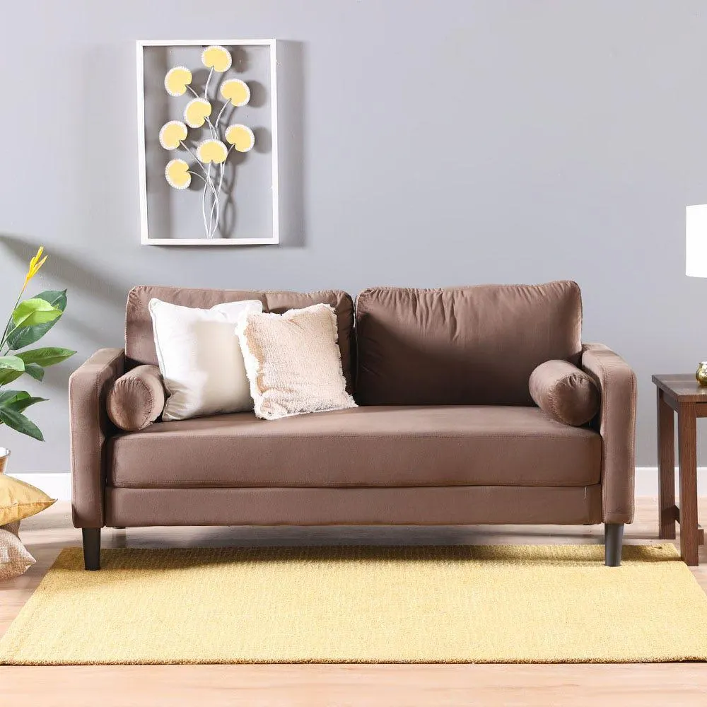 Mugen 3 Seater Fabric Sofa - Brown