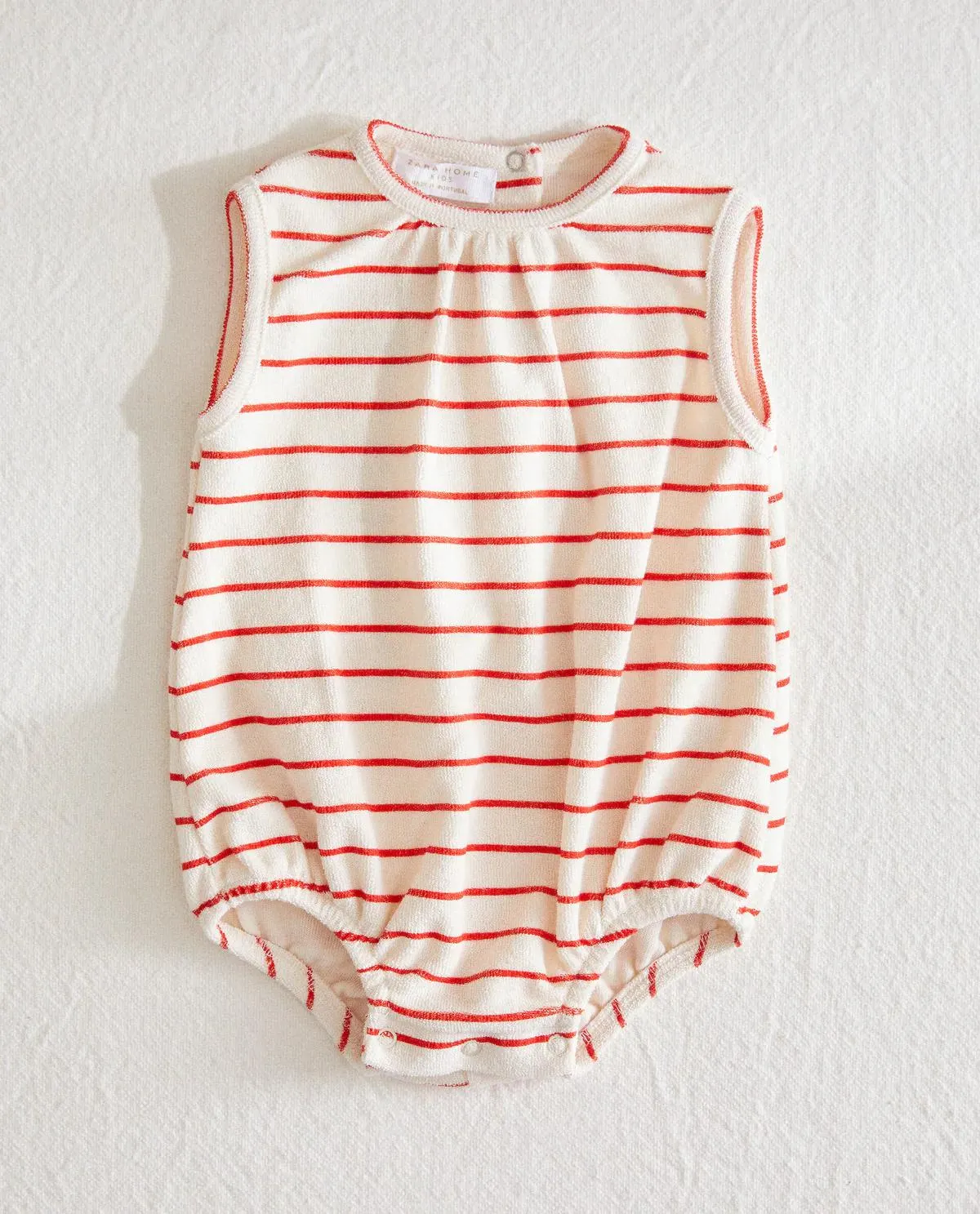 STRIPED TERRY BODYSUIT