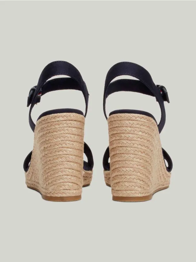 Hilfiger Monotype Webbing High Wedge Sandals