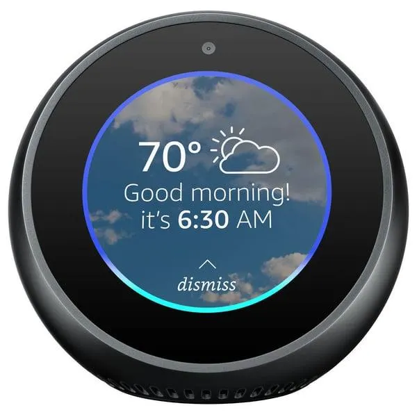 Amazon Echo Spot Smart Speaker With 2.5″ Display Screen (International Version)