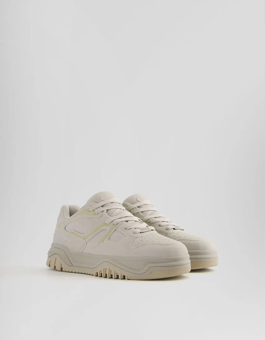 Multi-layer skater-style trainers