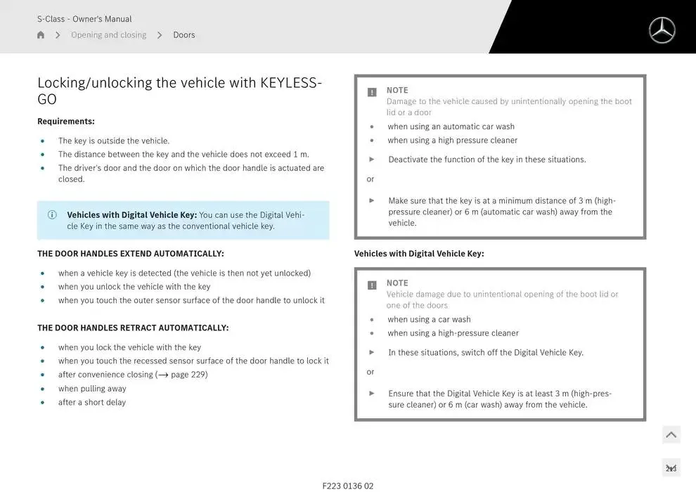 S-Class Saloon Long from 14 January to 30 April 2025 - Offers page 193