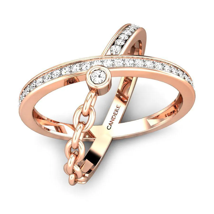 Chained Desires Diamond Ring