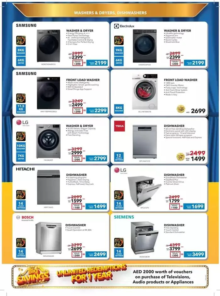 Sharaf DG promotion from 29 December to 12 January 2025 - Offers page 40