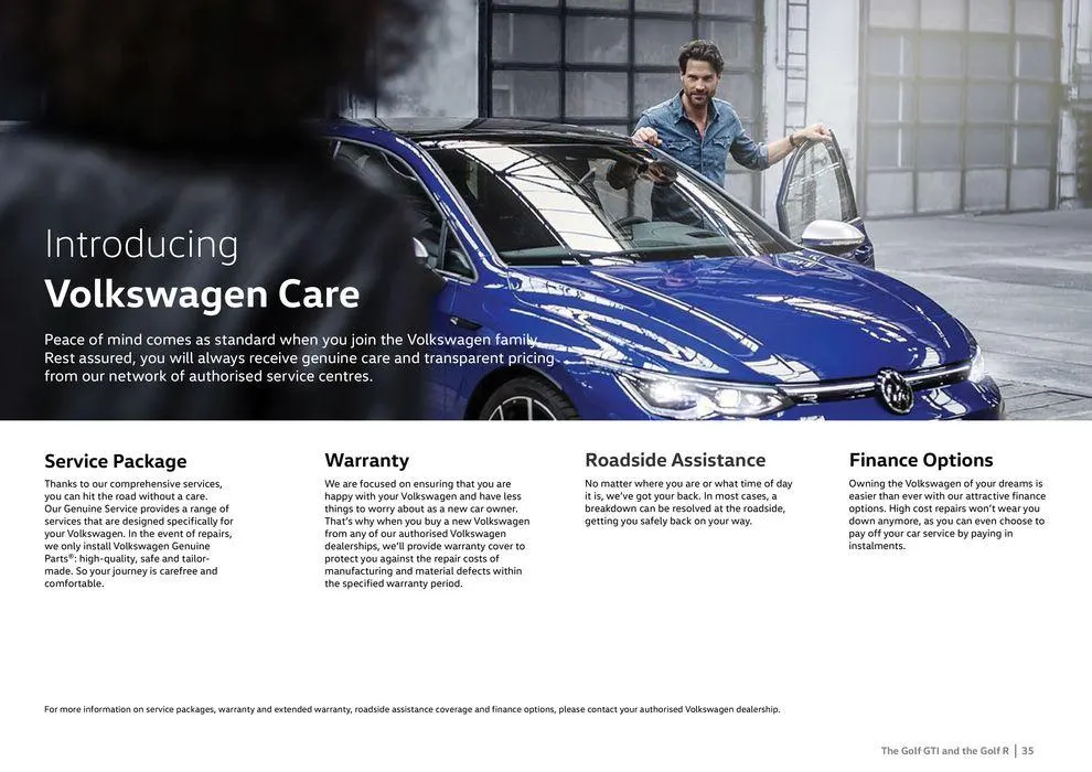 The Golf GTI &The Golf R from 31 January to 31 December 2024 - Offers page 35