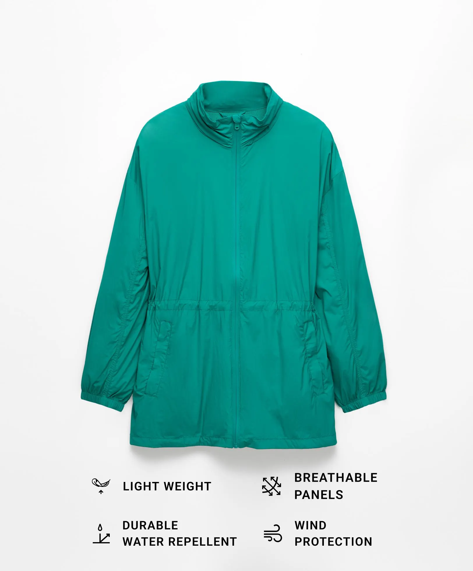 Water-repellent running jacket