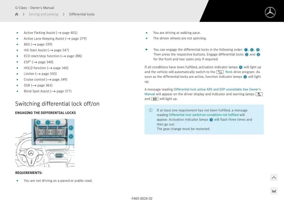 G-Class SUV from 14 January to 30 April 2025 - Offers page 315