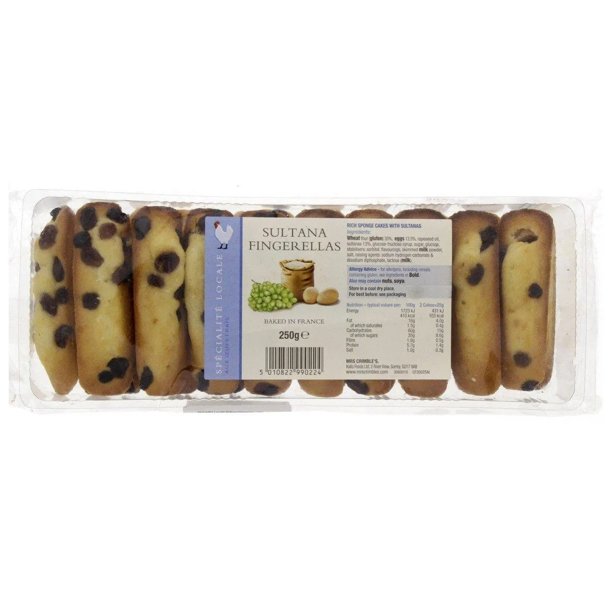 Specialite Locale Sultana Fingerellas 250 g