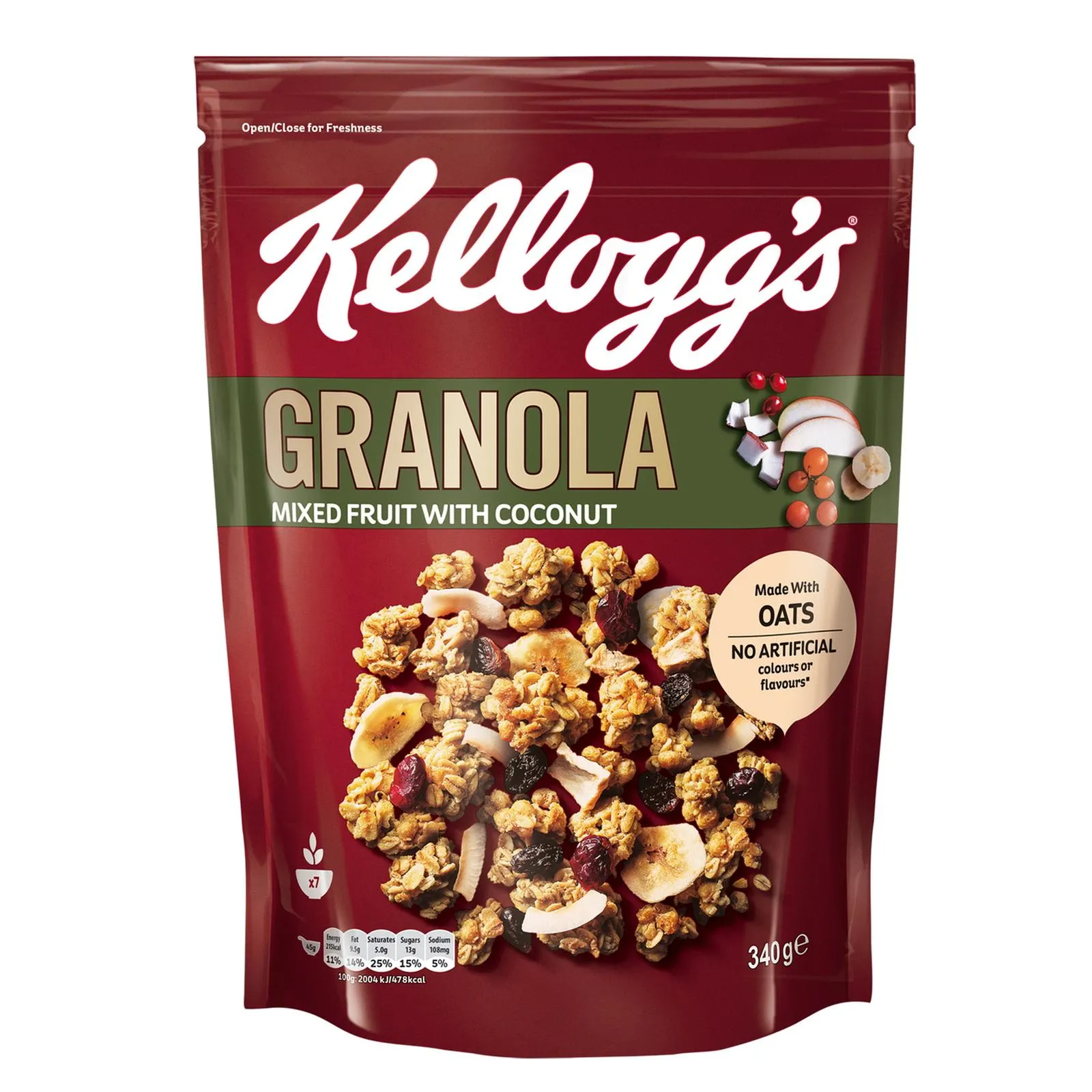 Kellogg's Granola Mixed Fruit with Coconut 340 g