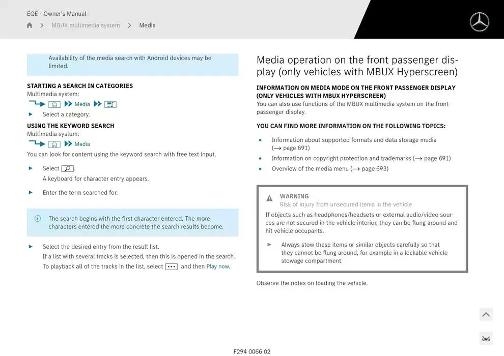 EQE SUV from 14 January to 30 April 2025 - Offers page 696