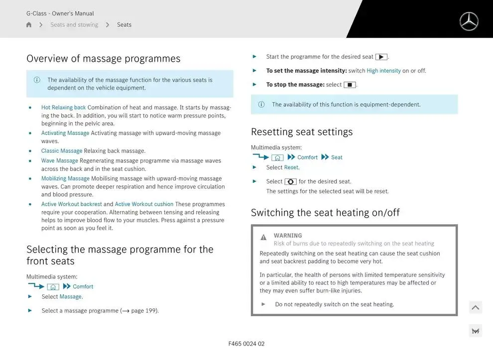 G-Class SUV from 14 January to 30 April 2025 - Offers page 199