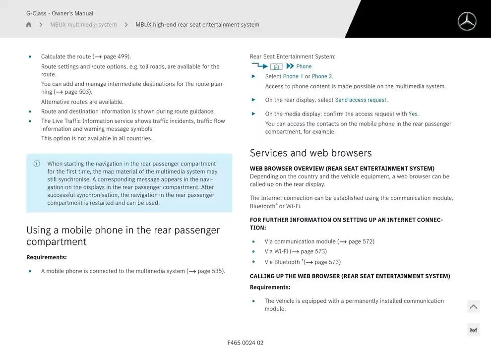 G-Class SUV from 14 January to 30 April 2025 - Offers page 603