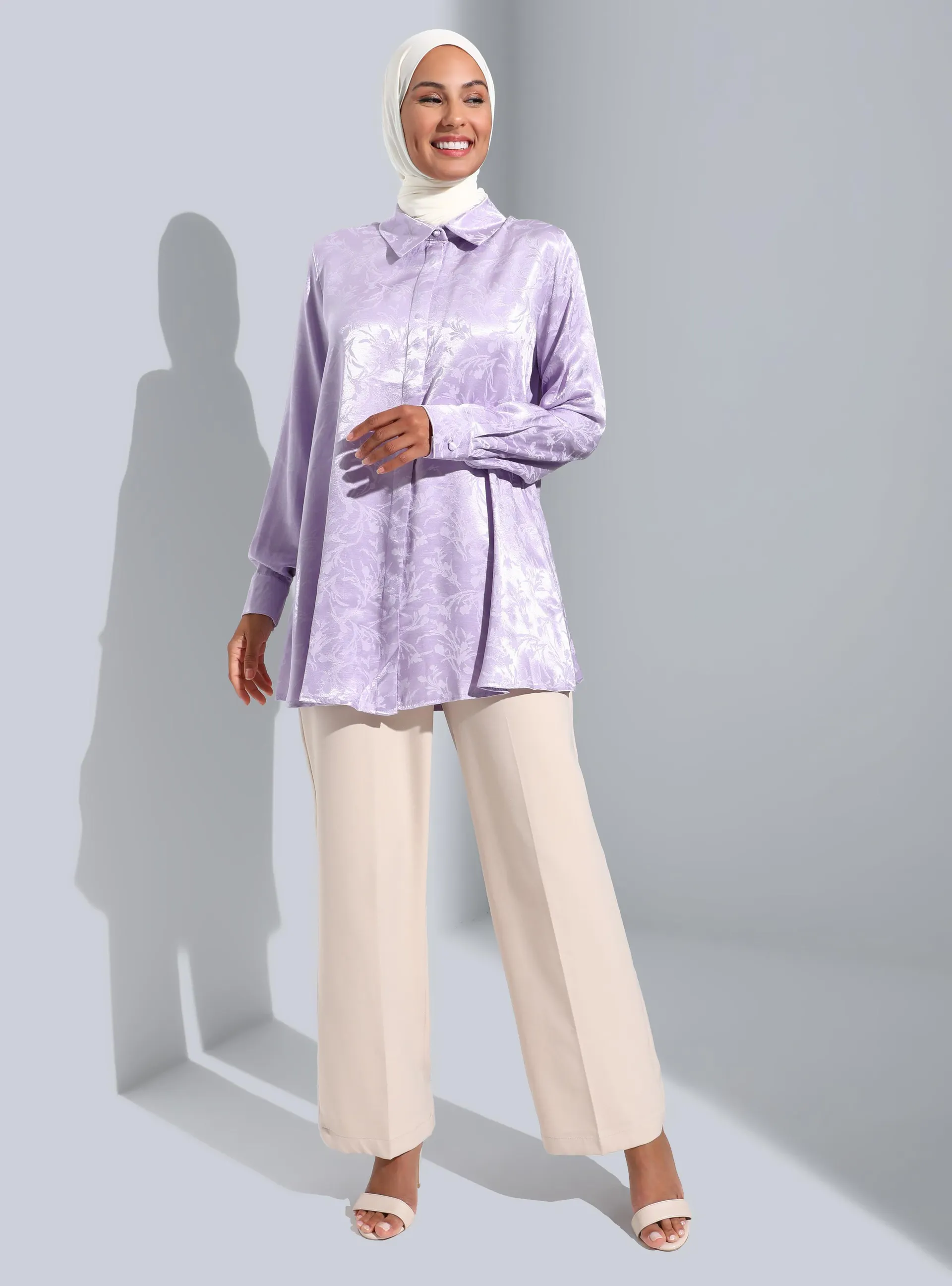 Dusty Lilac - Multi - Point Collar - Tunic