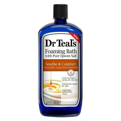 Dr Teal's Foaming Bath with Epsom Salt Oat Milk & Argan Oil 1000Ml