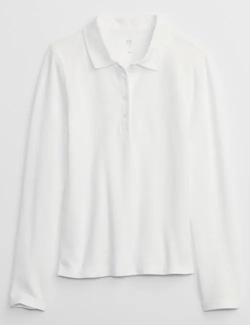 Kids Uniform Stretch Pique Polo Shirt