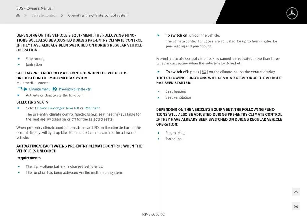 EQS SUV from 14 January to 30 April 2025 - Offers page 327