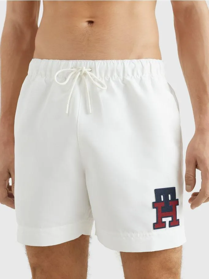 TH Monogram Mid Length Swim Shorts