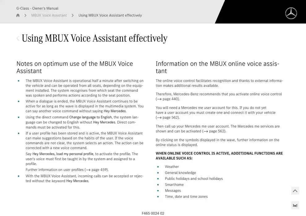 G-Class SUV from 14 January to 30 April 2025 - Offers page 442