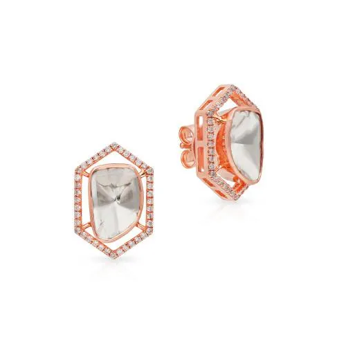 Viraaz Uncut Diamond Earring ERFTP11034