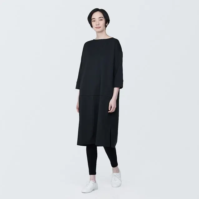 Double Knitted 3/4 Sleeve Dress