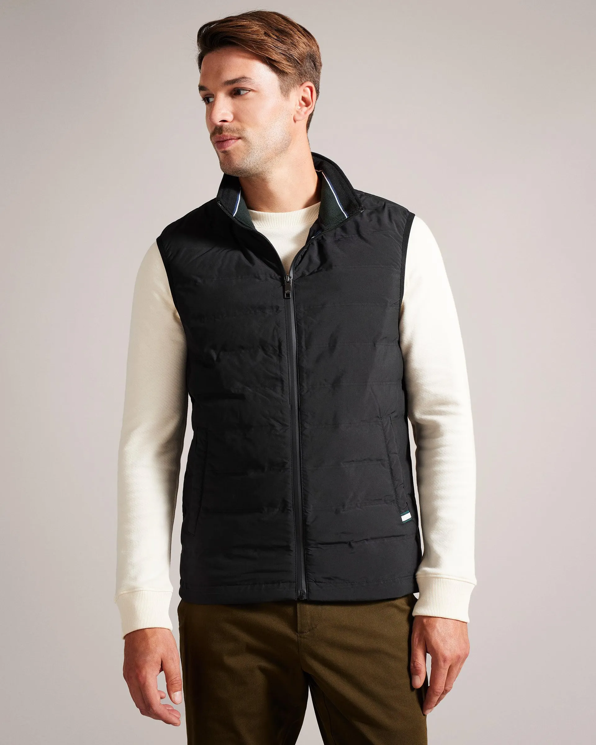 Padded Funnel Neck Gilet