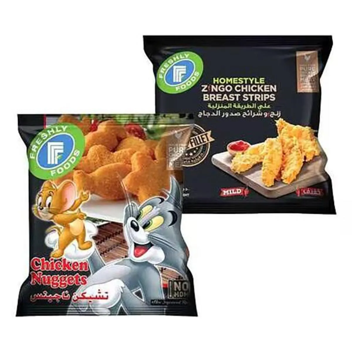Fff Zing-O-Chicken Strips 500 g + Chicken Nuggets 750 g