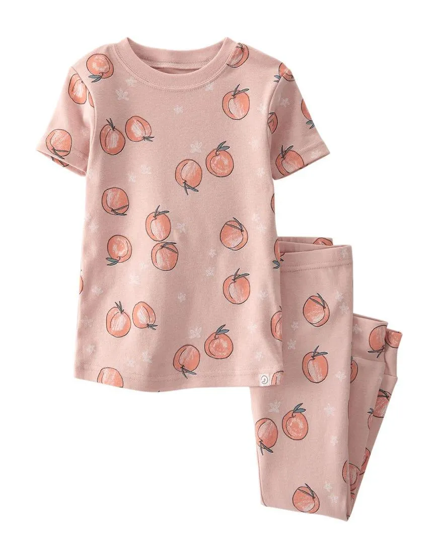 2-Piece Peach Pajamas Set