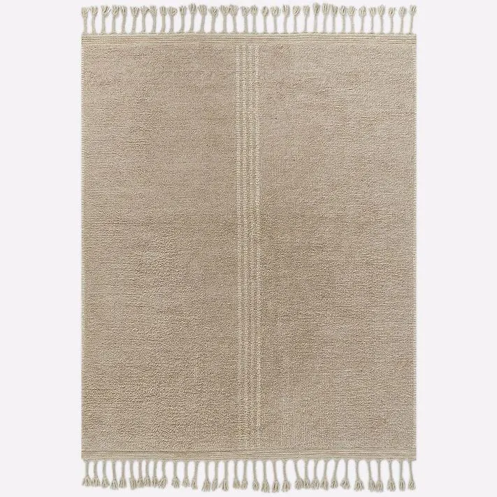 Center Stripe Shag Rug