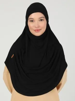 Ecardin - Black - Plain - Prayer Scarf - Ecardin