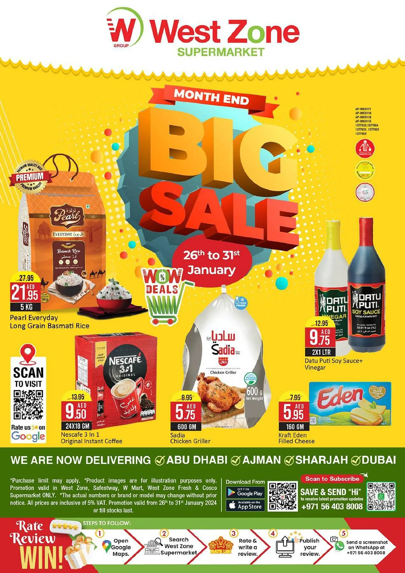 West Zone Supermarket catalogue from 26 January to 31 January 2024 - Offers page 1