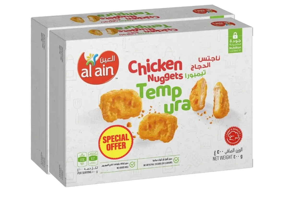Al Ain Chicken Nuggets Tempura 2 x 400 g