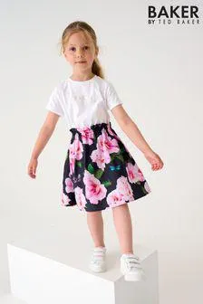 Baker by Ted Baker Navy Blue T-Shirt Mockable Dress