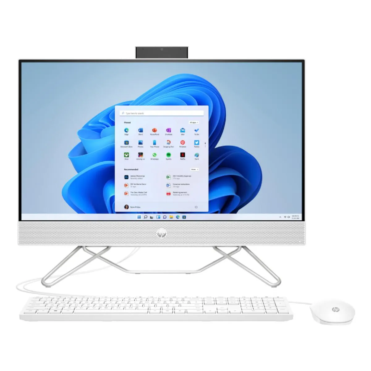 HP All-in-One Bundle All-in-One PC, 23.8", Windows 11 Home, Intel® Core™ i7, 16GB RAM, 256GB SSD, 1TB HDD, NVIDIA® GeForce MX450, FHD, 24-cb1012ne, 6J7F6EA