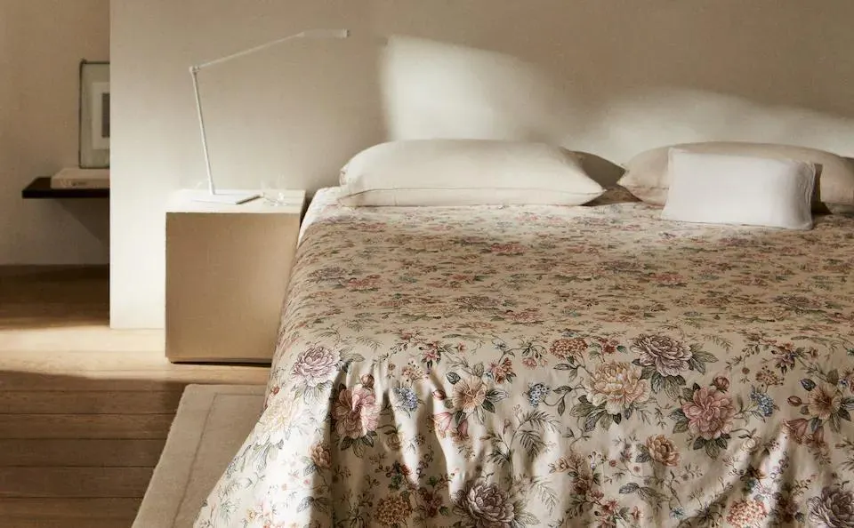 FLORAL PRINT DUVET COVER