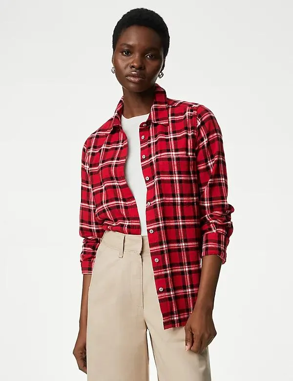 Pure Cotton Checked Shirt