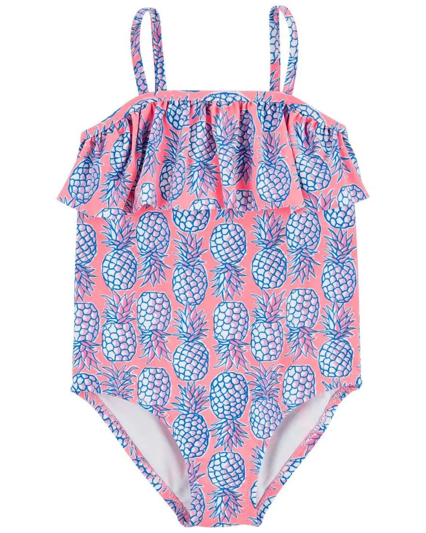 Carter's Pineapple Ruffle 1-Piece Swimsuit