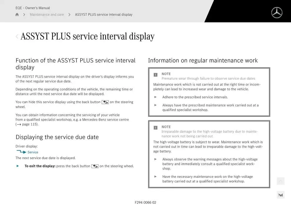 EQE SUV from 14 January to 30 April 2025 - Offers page 718