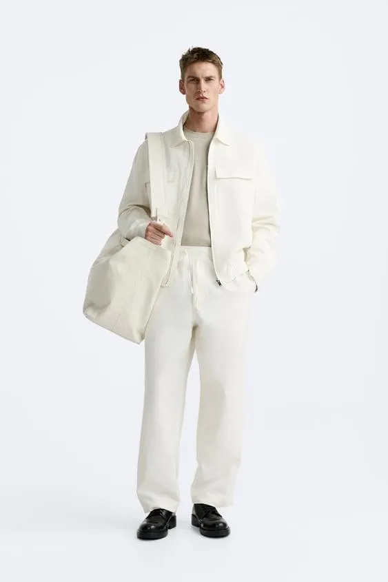 COTTON - LINEN BLEND JACKET