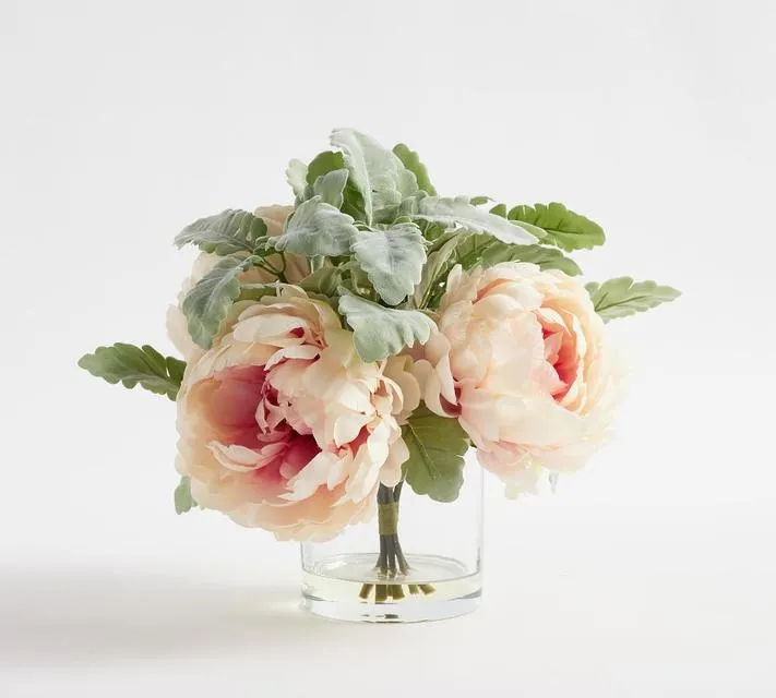 Faux Peony Composed Arrangement