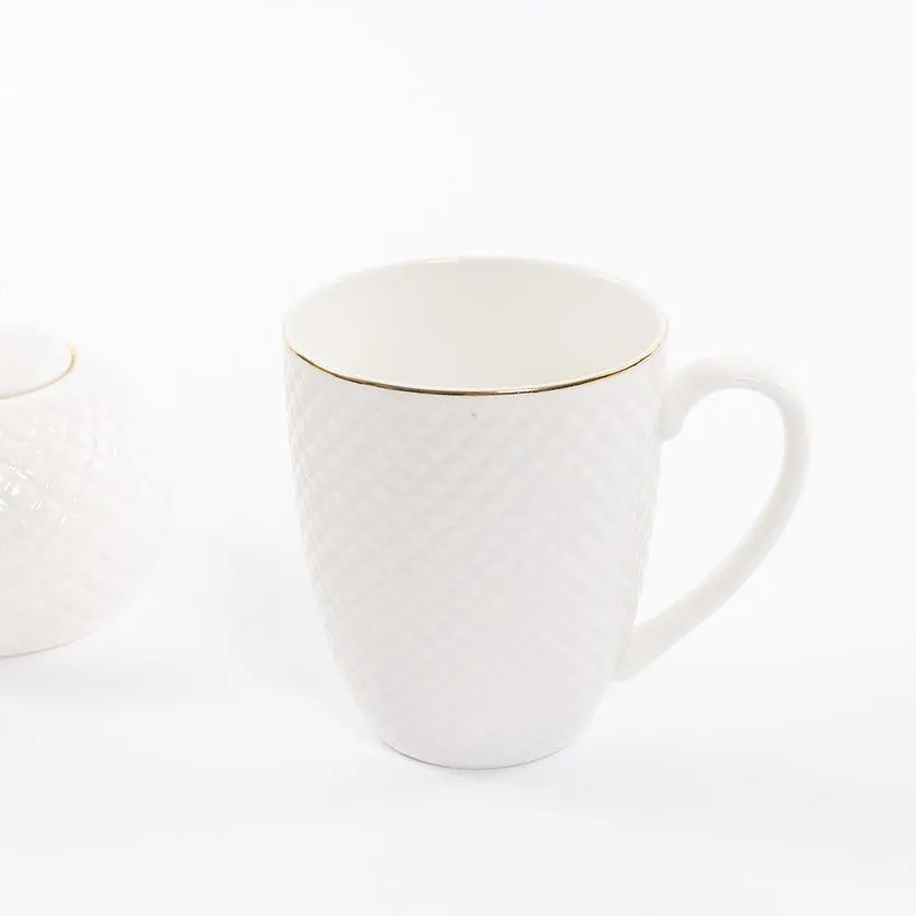 Alba Mug, White - 12x8.5cm