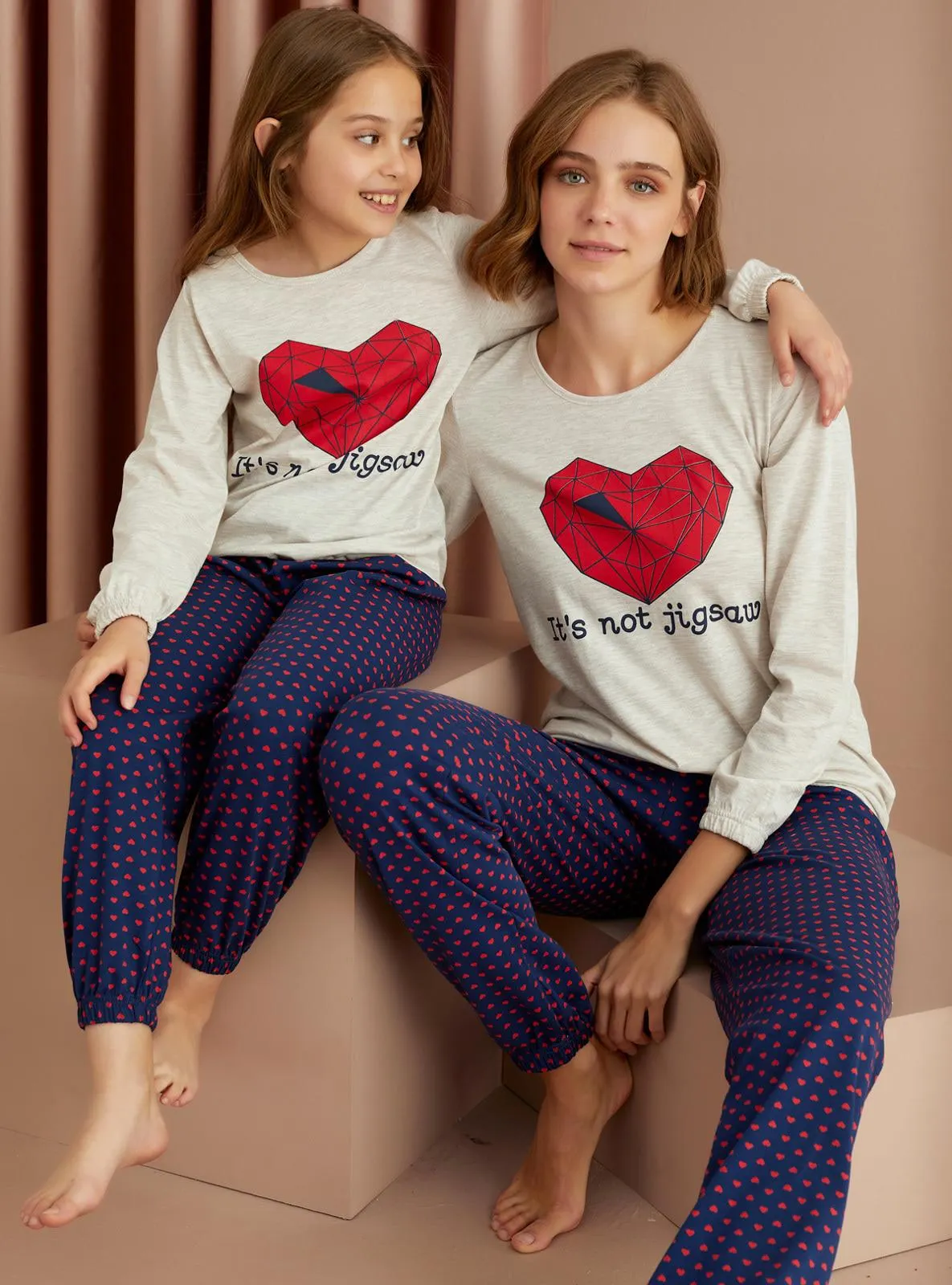 - Crew neck - Multi - Pyjama Set