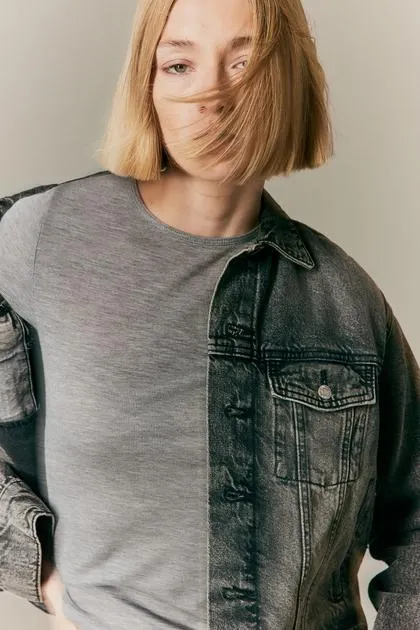 Long-sleeved lyocell top