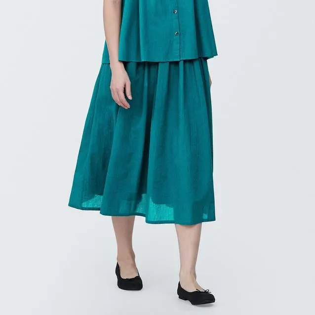 High Twisted Veil Gather Skirt