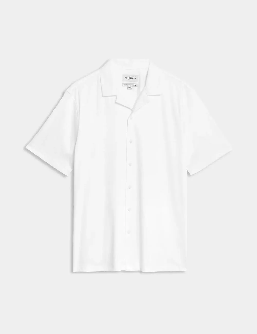 Pure Cotton Cuban Collar Jersey Shirt