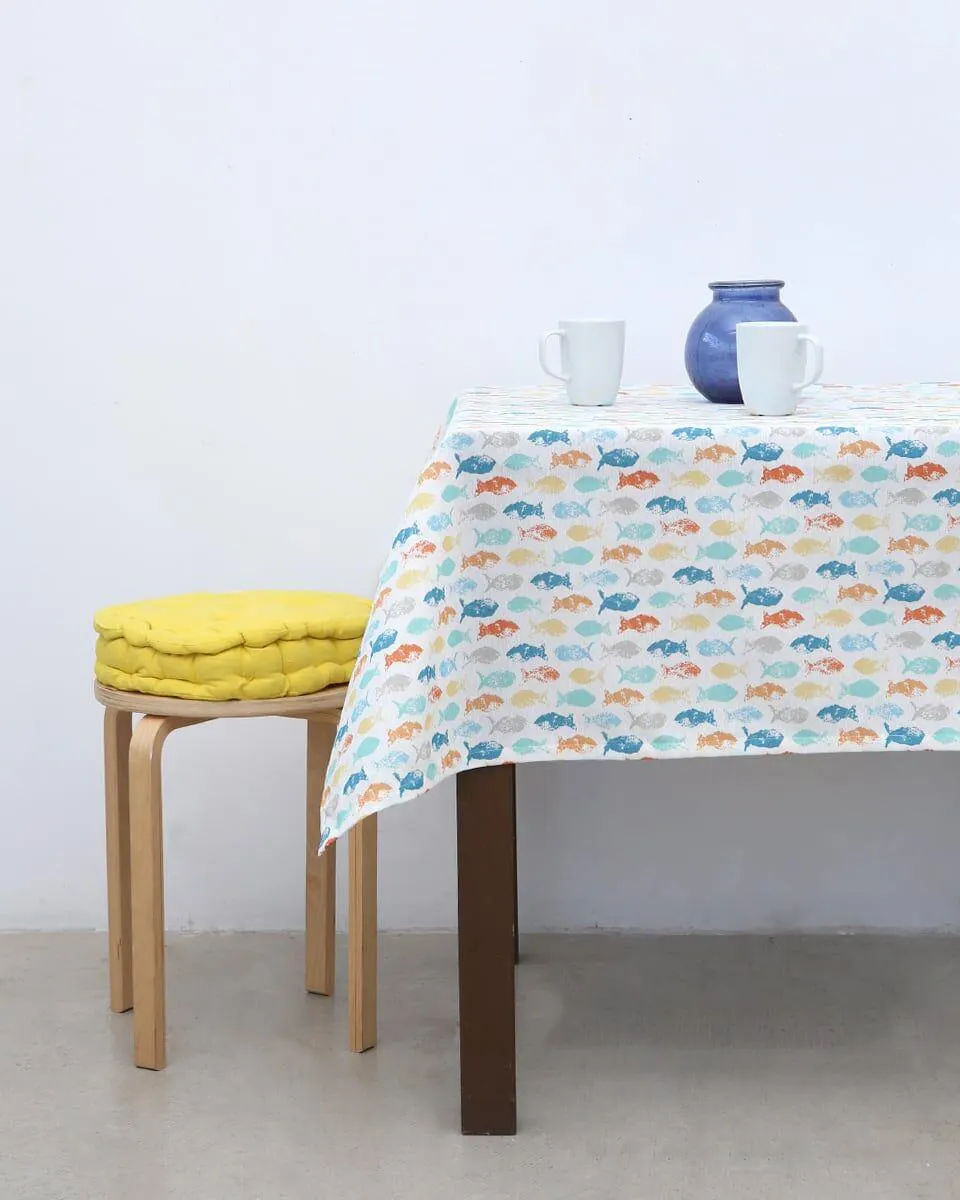 Τραπεζομαντηλο με Σχεδιο Ψαρακια Oceanic σε 2 Αποχρωσεις
