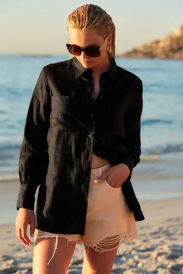 100% Linen Long Sleeve Shirt