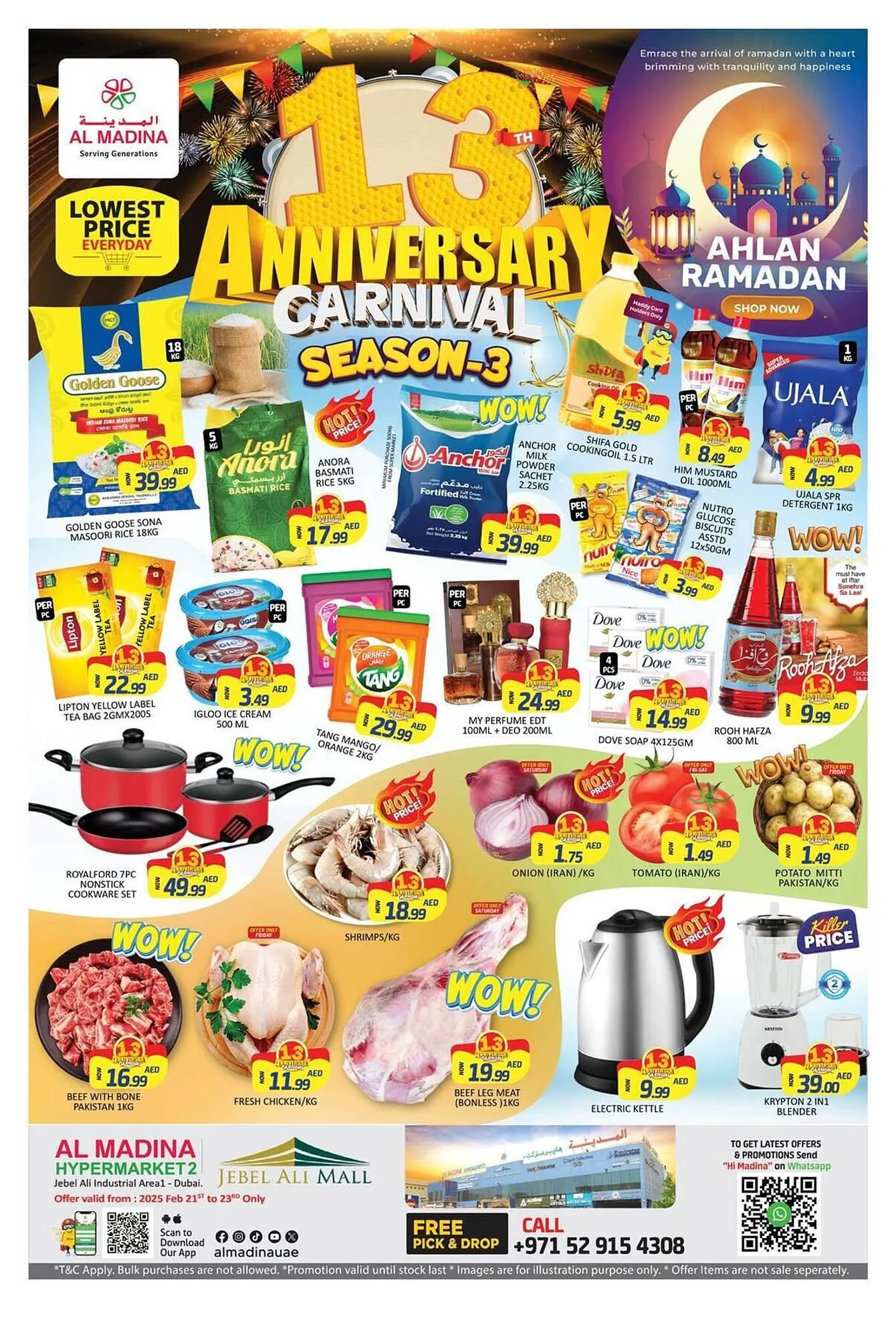 Al Madina Hypermarket catalogue from 21 February to 23 February 2025 - Offers page 1