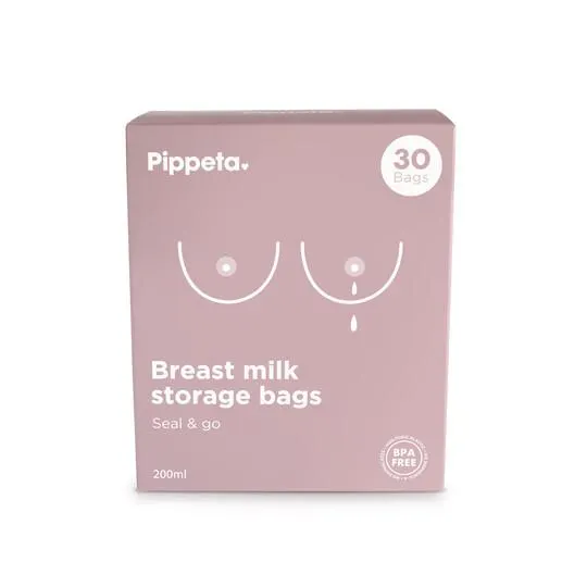 Pippeta Breast Milk Storage Bags 200ml - 30 Pieces